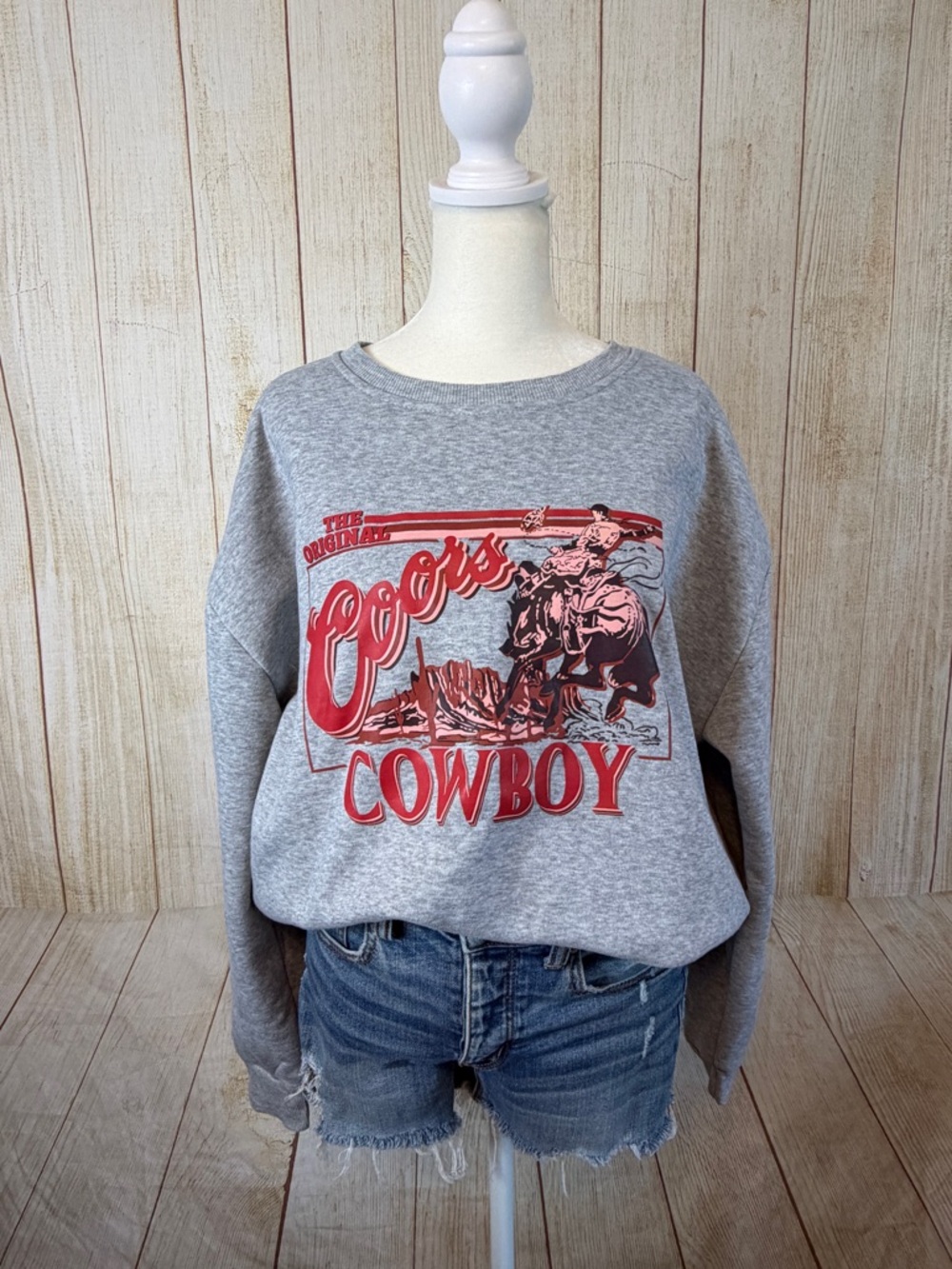 Coors Cowboy Graphic Sweatshirt – Size XL